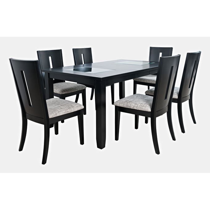 Jofran Furniture Urban Icon Black 7pc Dining Room Set JFN-2004-66D-7