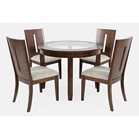 Jofran Furniture Urban Icon Merlot 42 Inch 5pc Dining Set