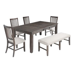 Jofran Furniture Willow Creek Dark Brown 6pc Dining Room Set