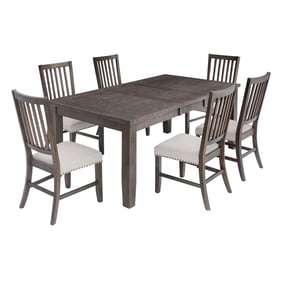 Jofran Furniture Willow Creek Dark Brown 7pc Dining Room Set