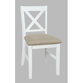 Jofran Furniture Hobson White X Back Chair