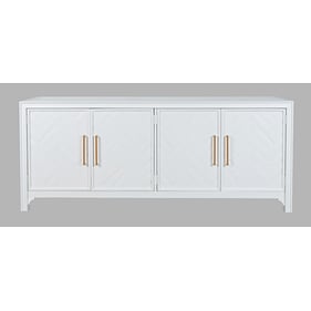 Jofran Furniture Gramercy Blanc 4 Door Accent Cabinet