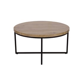 Jofran Furniture Ames Natural Round Coffee Table