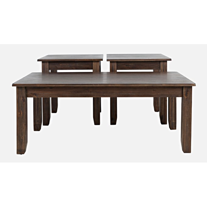 Jofran Furniture Eros Brushed Chestnut 3pc Coffee Table Set JFN-2089-CHS