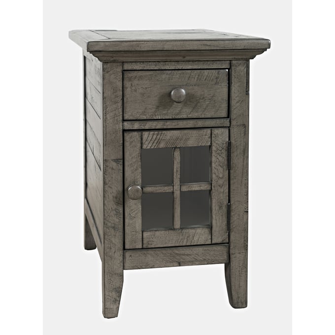 Jofran Furniture Rustic Shores Stone USB Charging Chairside Table JFN-2130-22