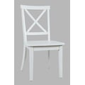 Eastern Tides Coastal Wire-Brushed Acacia X-Back Acacia Dining Chair (Set of 2)