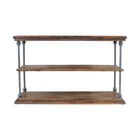 Jofran Furniture Larson Distressed Brown 48 Inch Sofa Table with Storage