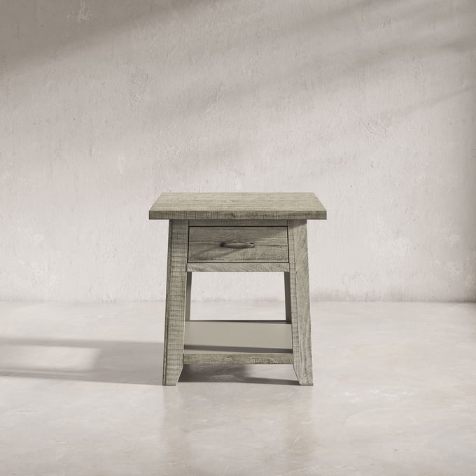 Jofran Furniture Telluride Driftwood Grey End Table JFN-2230-13