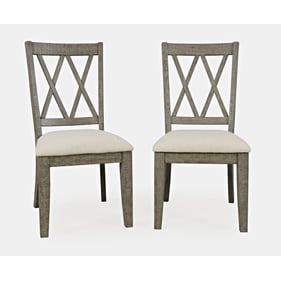 2 Jofran Furniture Telluride Driftwood Gray Dining Chairs