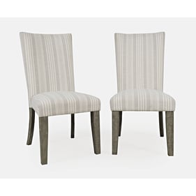 2 Jofran Furniture Telluride Driftwood Grey Parsons Dining Chairs