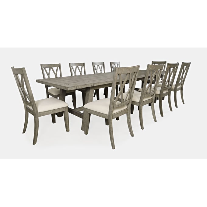 Jofran Furniture Telluride Driftwood Grey Extendable 11pc Dining Room Set JFN-2231-42D-11X