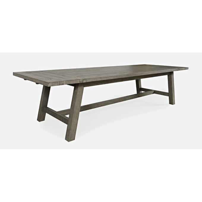 Jofran Furniture Telluride Driftwood Gray 127 Inch Trestle Dining Table JFN-2231-42