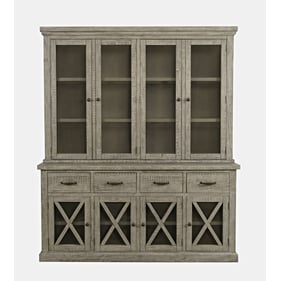 Jofran Furniture Telluride Driftwood Grey Sideboard Buffet Hutch