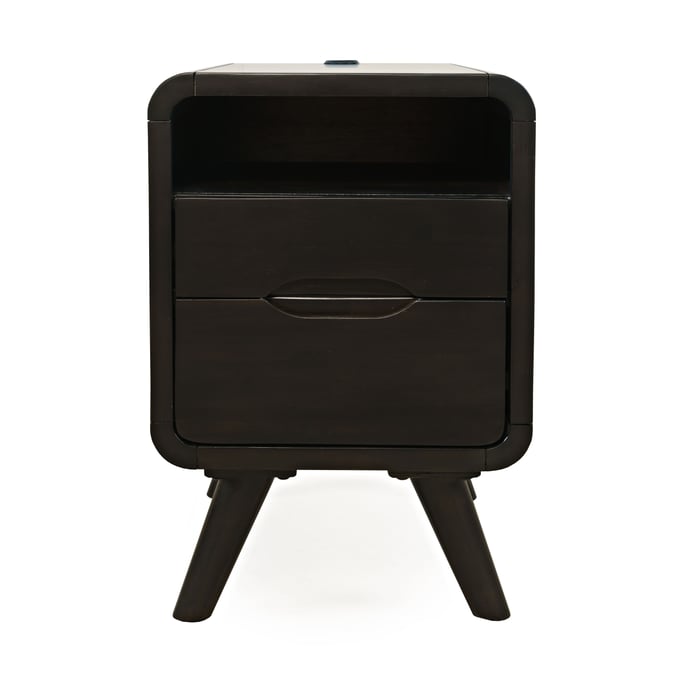 Jofran Furniture Marlowe Dark Brown USB Charging Chairside End Table JFN-2240-8