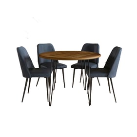 Jofran Furniture Brennan Blueberry 5pc Dining Set