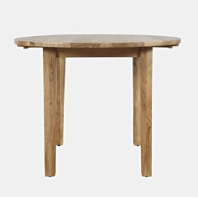 Jofran Furniture Colby Natural 40 Inch Round Dropleaf Dining Table