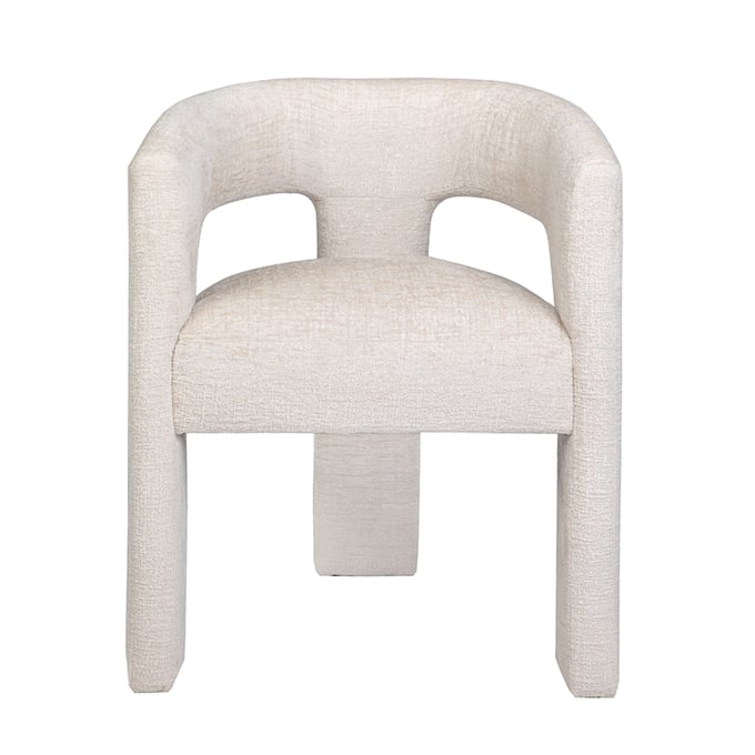 Jofran Furniture Gwen Natural Upholstered Sculpture Armchair JFN-2271-GWENCHNAT