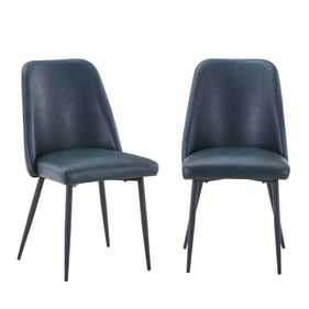 2 Jofran Furniture Maddox Blueberry Upholstered Dining Chairs