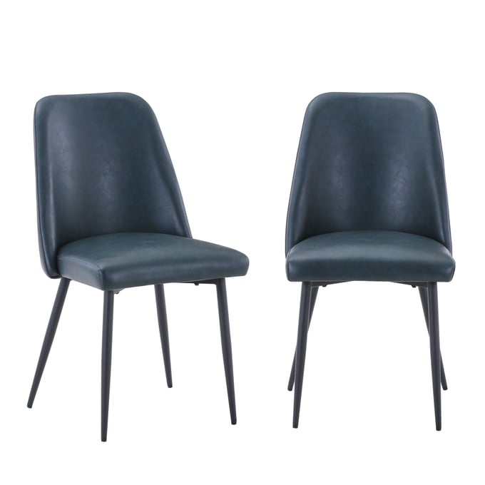 2 Jofran Furniture Maddox Blueberry Upholstered Dining Chairs JFN-2271-MADDOXCHBLB