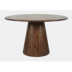 Jofran Furniture Nash Walnut Round Pedestal Dining Table