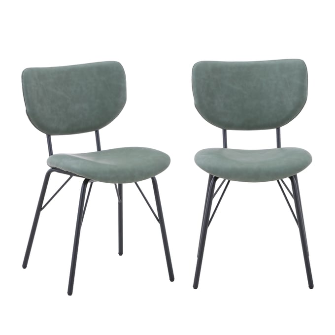 2 Jofran Furniture Owen Jade Split Back Upholstered Dining Chairs JFN-2271-OWENCHJD