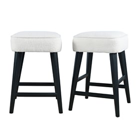 2 Jofran Furniture Wes Black Backless Barstools