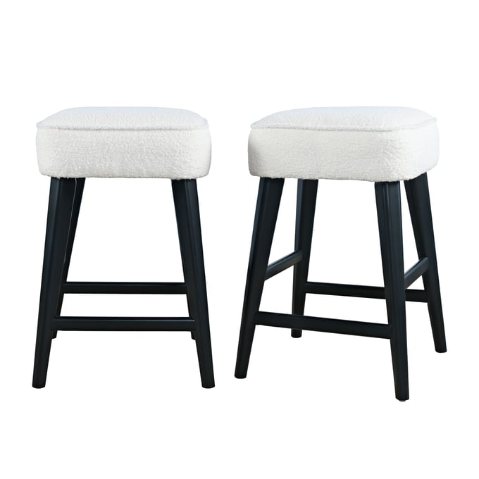 2 Jofran Furniture Wes Black Backless Barstools JFN-2271-WESBLBLK