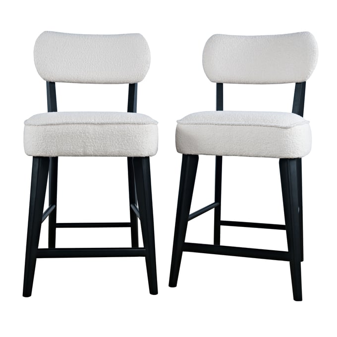 2 Jofran Furniture Wes Black Counter Stools JFN-2271-WESSTBLK