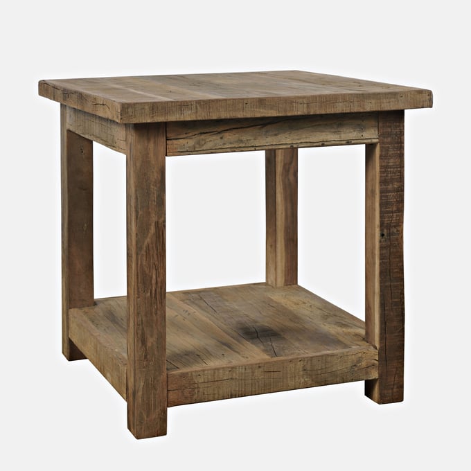 Jofran Furniture Reclamation Rustic Brown Square End Table JFN-2300-3