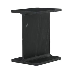 Jofran Furniture Enzo Black Marble Icon End Table