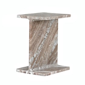 Jofran Furniture Enzo Toronto Marble Icon End Table