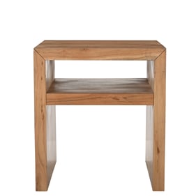 Jofran Furniture Dev Natural End Table with Storage Shelf