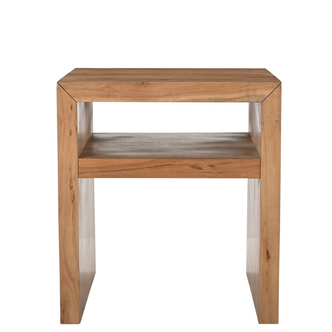 Jofran Furniture Dev Natural End Table with Storage Shelf JFN-2346-3