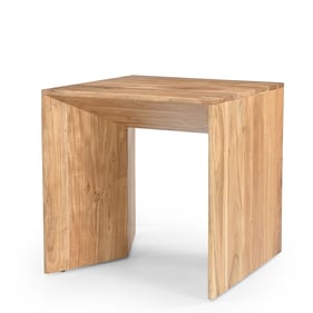 Jofran Furniture Lux Natural Angled End Table