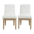 Sequoia Modern Rustic Solid Wood Upholstered Parsons Dining Chair (Set of 2)