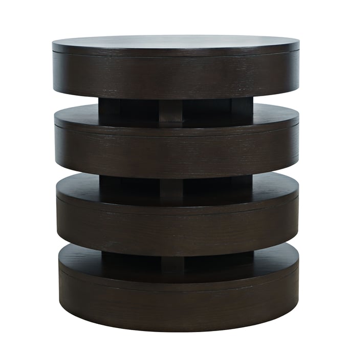 Jofran Furniture Brix Espresso Round End Table JFN-2370-6ESP