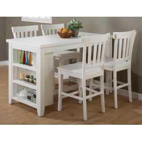 Jofran Furniture Madaket Distressed Off White 5pc Counter Height Set