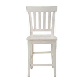 2 Jofran Furniture Madaket Distressed Off White Bar Stools