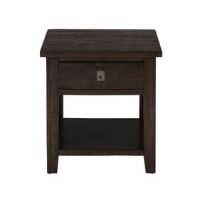 Jofran Furniture Kona Grove Chocolate Dark Brown Square End Table