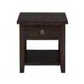 Kona Grove Distressed Rustic Solid Acacia Square End Table