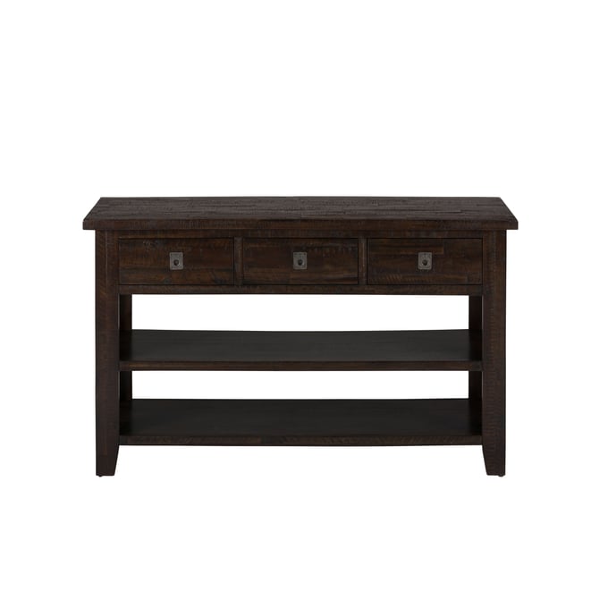 Jofran Furniture Kona Grove Chocolate Dark Brown Sofa Media Table JFN-704-4