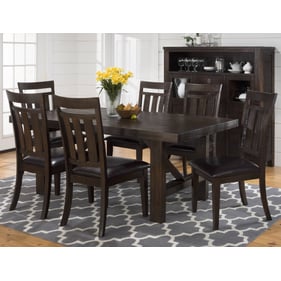 Jofran Furniture Kona Grove Chocolate Dark Brown 7pc Dining Room Set