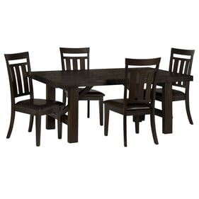 Jofran Furniture Kona Grove Chocolate Dark Brown 5pc Dining Room Set