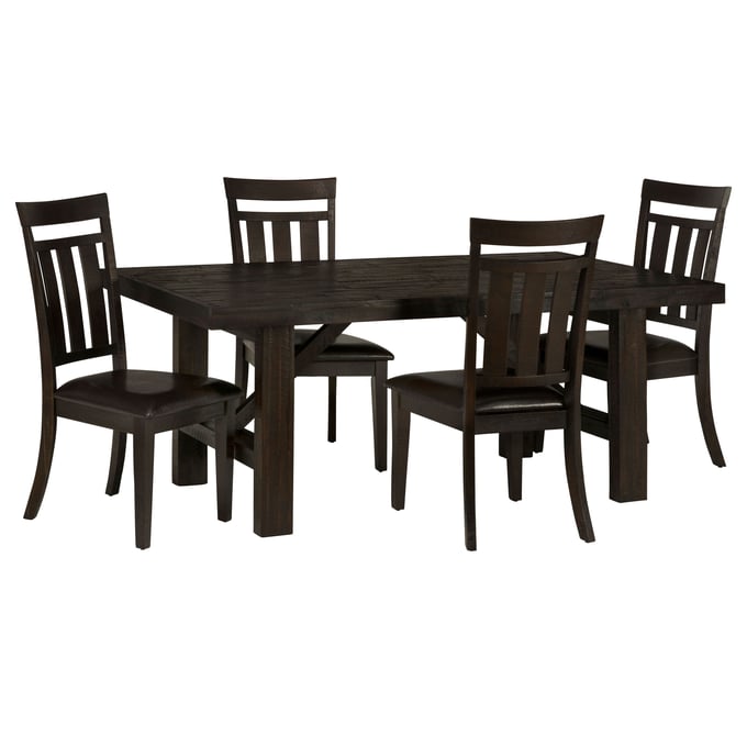 Jofran Furniture Kona Grove Chocolate Dark Brown 5pc Dining Room Set JFN-705-79-DR-S3