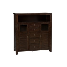 Jofran Furniture Kona Grove Chocolate Dark Brown Cabinet