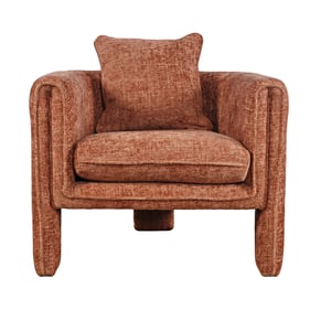 Jofran Furniture Adley Garnet Upholstered Vintage Accent Armchair with Pill...