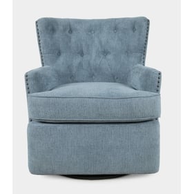 Jofran Furniture Bryson Blue Swivel Accent Chair