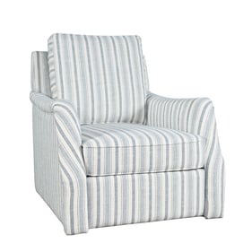 Jofran Furniture Kennedy Carter Blue Stripe Swivel Accent Chair