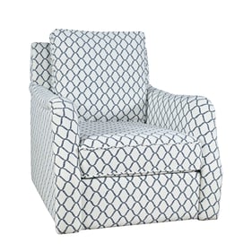 Jofran Furniture Kennedy Carter Navy Rope Swivel Accent Chair