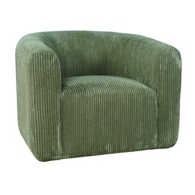 Jofran Furniture Biggs Forest Curved Barrel Swivel Accent Chair